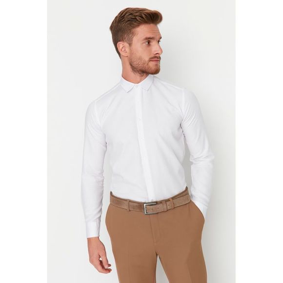 NWT Trendyol Men Slim fit Shirt collar Woven Shirt - Picture 2 of 8